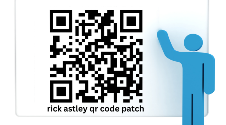 rick astley qr code patch