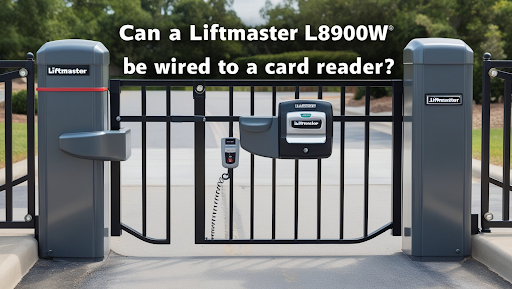 can a liftmaster lj8900w be wired to a card reader