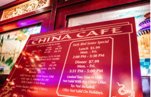 china cafe menu