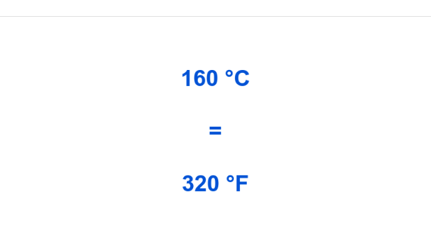 160 c to f